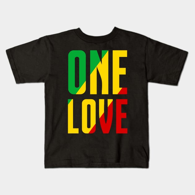 One Love Kids T-Shirt by colorsplash